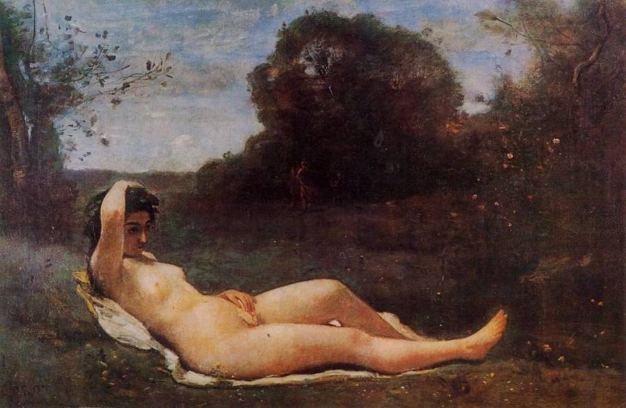 Corot Jean-Baptiste Camille - Nymphe allongee.jpg